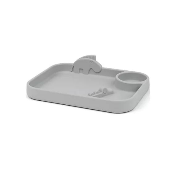 Assiette à compartiments Peekaboo Deer friends gris