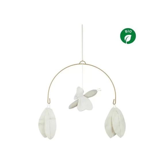 Mobile libellule Lin français off white