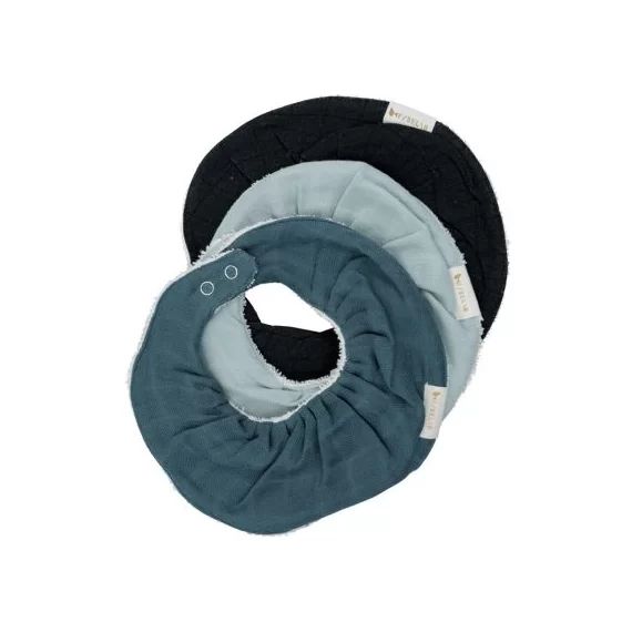 Lot de 3 bavoirs bandanas Moon Beam