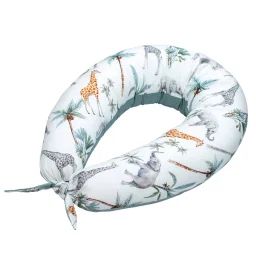 Coussin De Maternité Et D’allaitement + Housse Safari Safari, Vert, Gris, Blanc