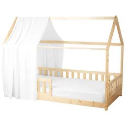 Ciel De Lit Cabane En Gaze De Coton Solo 330 Cm Blanc
