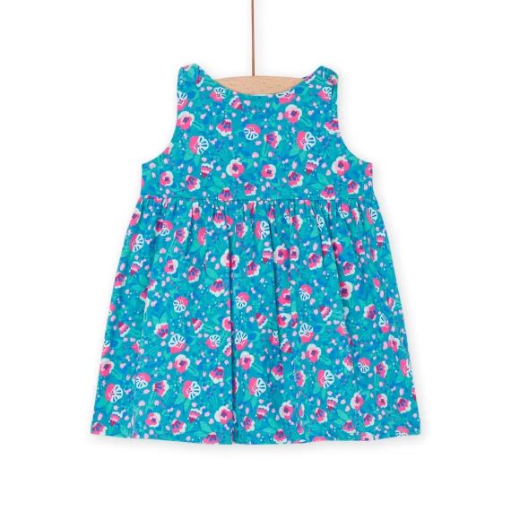 Robe Turquoise À Imprimé Fleurs