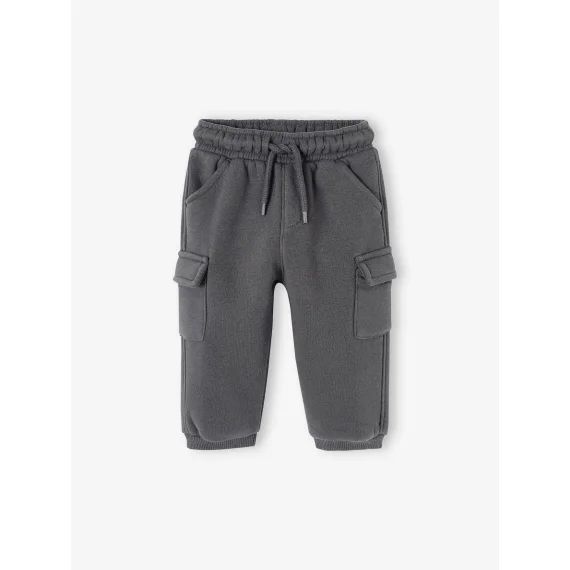 Pantalon en molleton style battle bébé anthracite