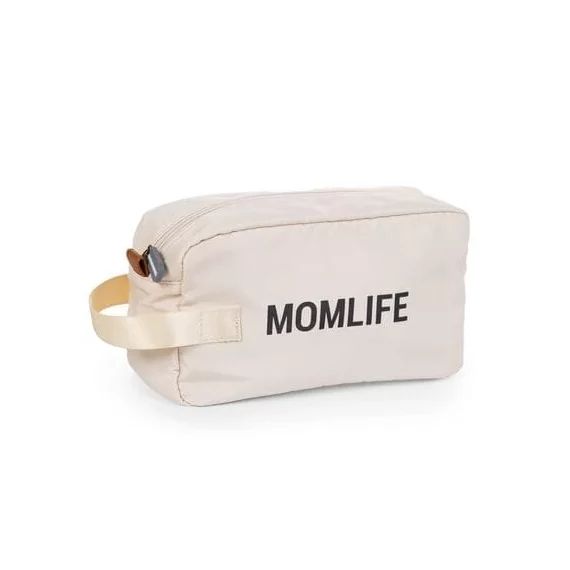 Trousse de Toilette Childhome Mom Life – Ecru/Noir