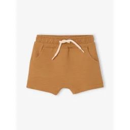 Bermuda bébé garçon en molleton caramel