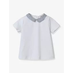 T-shirt Bébé – Coton bio CYRILLUS blanc