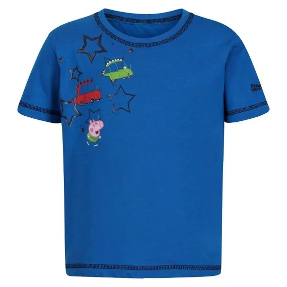 T-shirt Coton Peppa Pig Bleu Vif