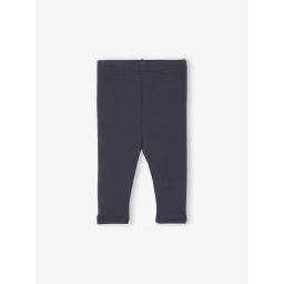 Legging bébé doublé en maille polaire bleu nuit