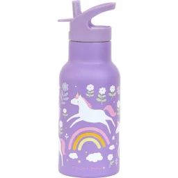 Gourde Isotherme Licorne Violet, Blanc, Rose