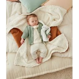 Cardigan bébé en tricot vert –  – Soldes