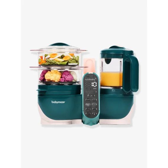 Robot multifonction BABYMOOV Nutribaby+ Préparateur culinaire cuiseur et mixeur opal green