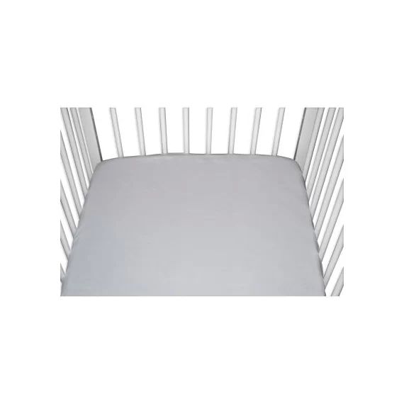 Drap housse jersey gris perle (70 x 140 cm)