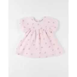 Robe À Imprimé Fleuri Clair Rose