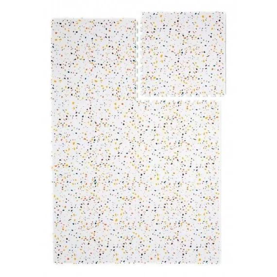 Tapis de jeu enfant puzzle arc-en-ciel KIDOLO – 120 x 180 cm – Mousse EVA sûre et durable blanc