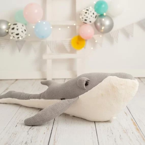 Peluche Baleine Grise Maxi Amigurumis