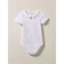 Body Col Ottoman En Coton Biologique Blanc Pur