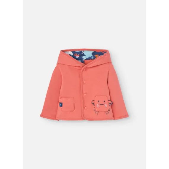 Gilet Réversible Avec Capuche Rouge