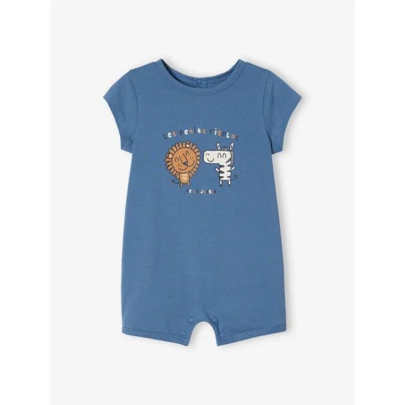 Lot de 2 combishorts bébé Basics bleu