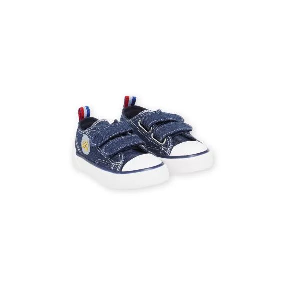 Baskets En Toile Denim Avec Patch Tigre