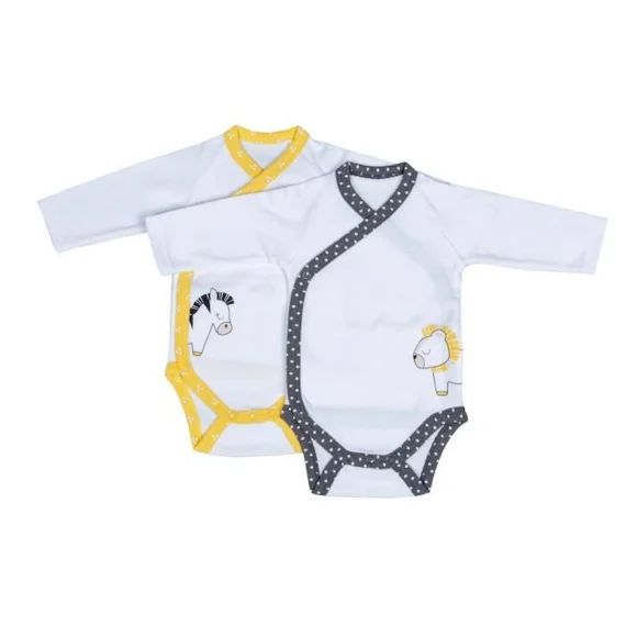 Bodies bébé à  manches longues Lot de 2 blanc