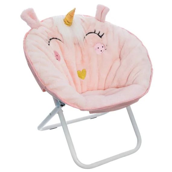 Fauteuil Enfant Pliant – Licorne Blanc