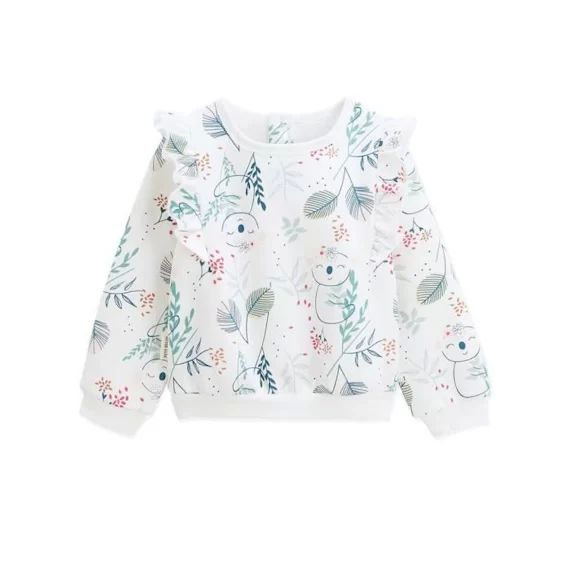 Sweat-shirt Bébé Fille Paloma Blanc