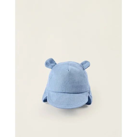 Chapeau Légionnaire Avec Oreilles Bleu Clair