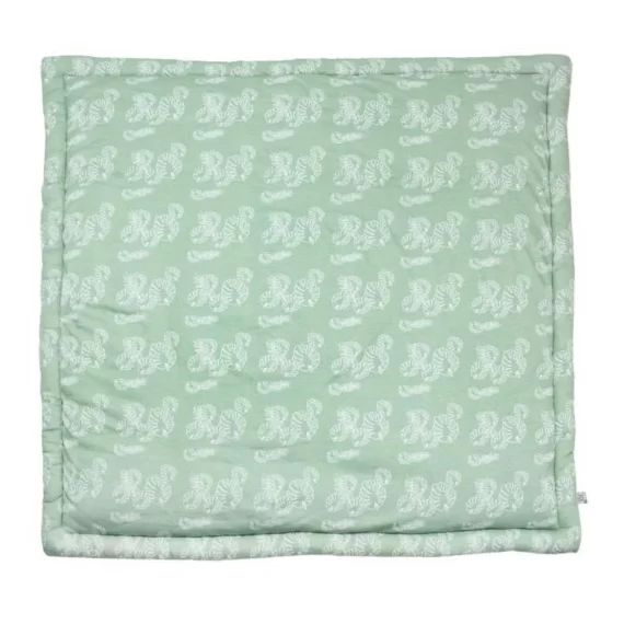 Tapis de parc – Cache-cache en forêt – Léonard le renard – 100×100 cm – Vert d&rsquo;eau – Coton vert