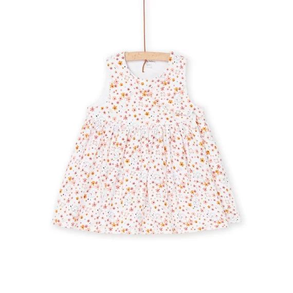 Robe Blanche À Imprimé Fantaisie