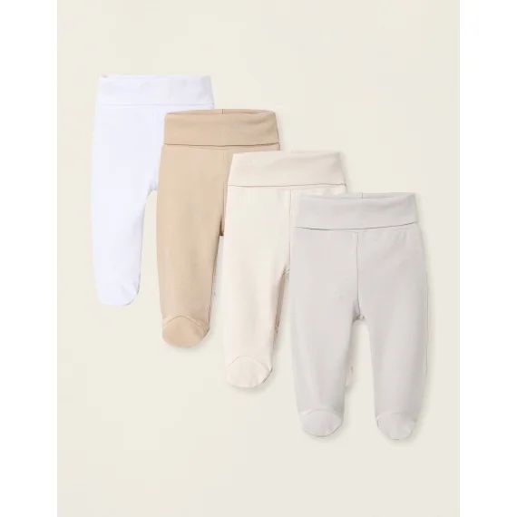 Pack 4 Pantalons À Pieds Multicolore
