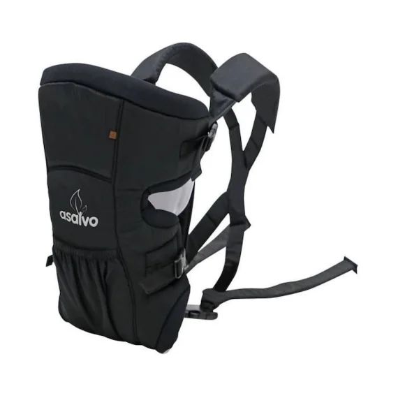 Porte-bébé ergonomique Asalvo 17284 – couleur noir blanc