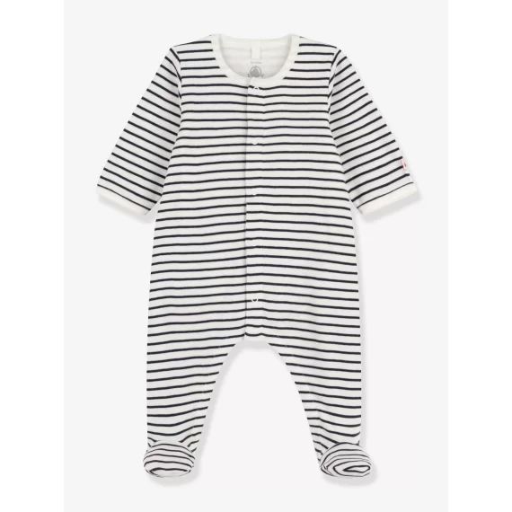 Bodyjama en coton bio PETIT BATEAU blanc