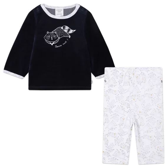 Pyjama pantalon imprimé Garçon Blanc