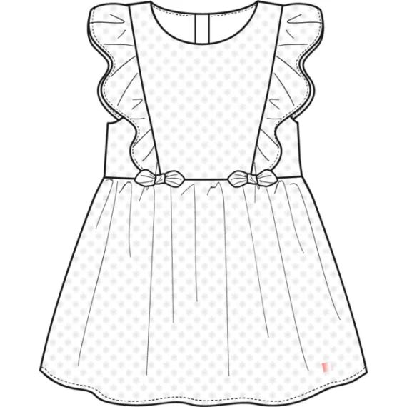 Robe en broderie anglaise Fille Blanc