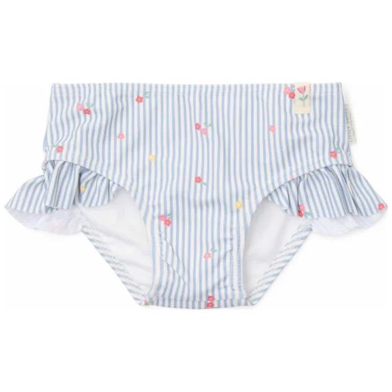Culotte De Bain À Volants Bleu