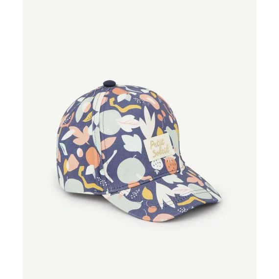Casquette bébé fille en coton et imprimée avec motifs –  – Soldes