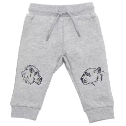 Pantalon de jogging brodé Garçon Gris