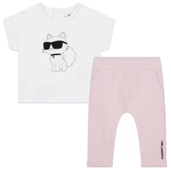 Ensemble T-shirt et pantalon Fille Blanc