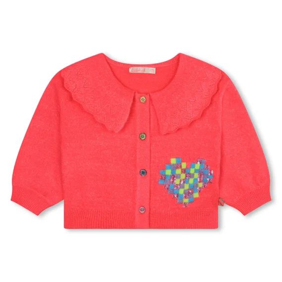 Cardigan en tricot Fille Rose