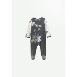 Pyjama Bébé En Velours Touctouc Gris