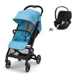 Poussette Cybex Beezy – Beach Blue + Coque Auto Cloud T i-Fix – Sepia Black (2023)