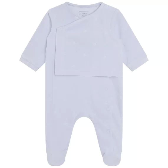 Pyjama cache-coeur Garçon Bleu