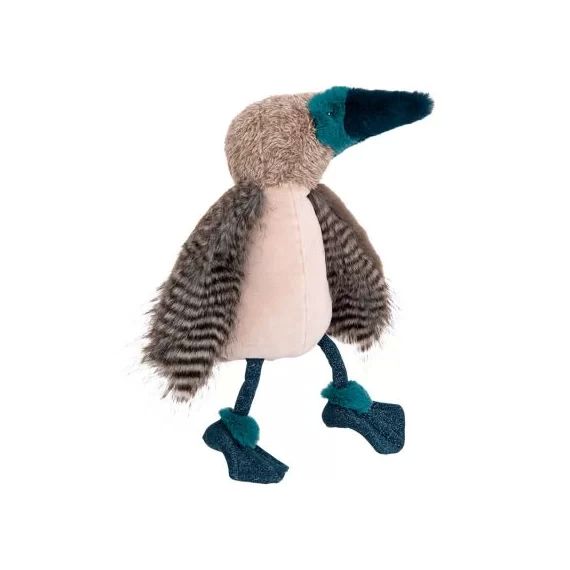 Peluche Oiseau fou à pieds bleus Tout autour du monde (39 cm)