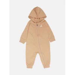 Combinaison Zippé À Capuche Beige