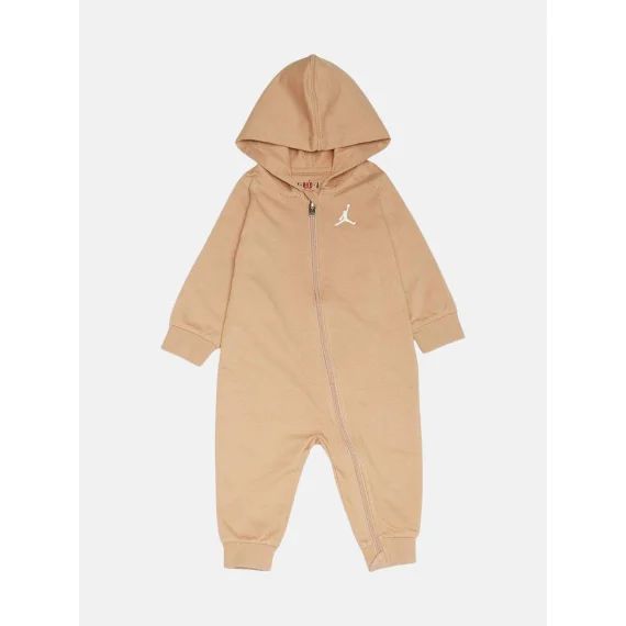 Combinaison Zippé À Capuche Beige