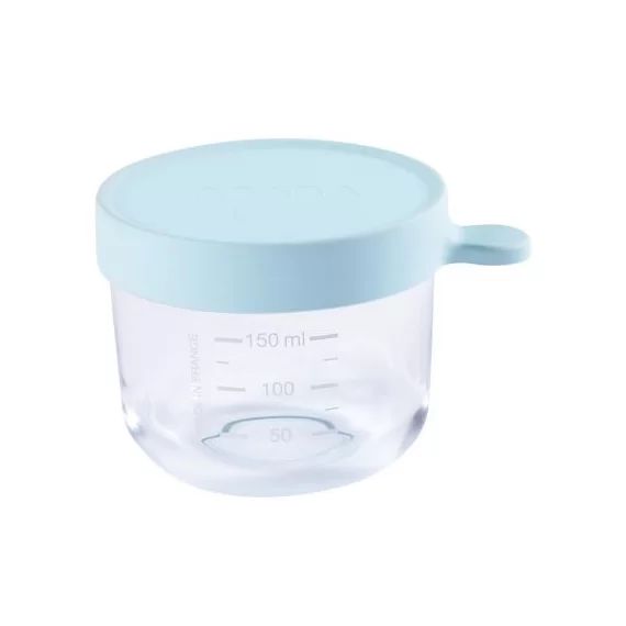 Pot de conservation Portion en verre bleu (150 ml)