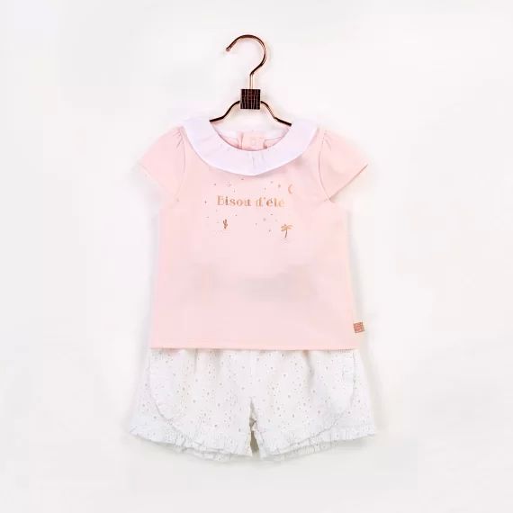 T-shirt Fille Rose