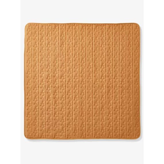 Couverture en sherpa PETIT MOUTON miel / écru