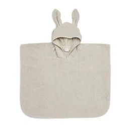 Poncho De Bain Enfant 1 À 4 Ans – Nougat – 100% Coton – Mixte – 65 X 62 Cm Beige