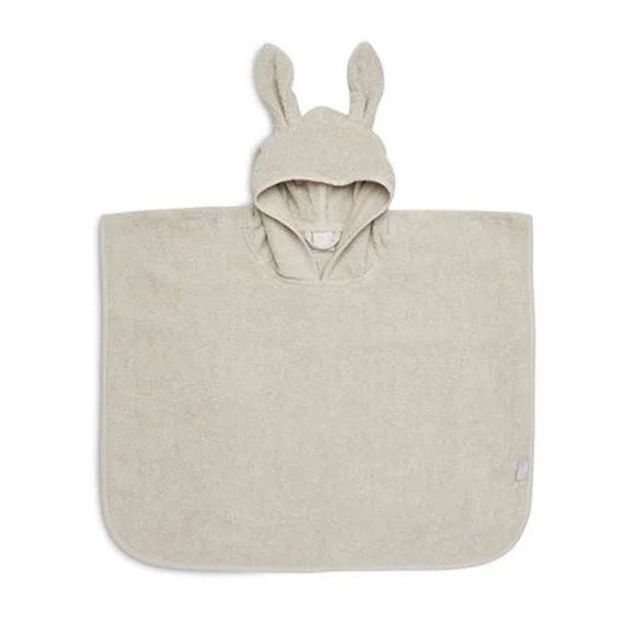 Poncho De Bain Enfant 1 À 4 Ans – Nougat – 100% Coton – Mixte – 65 X 62 Cm Beige